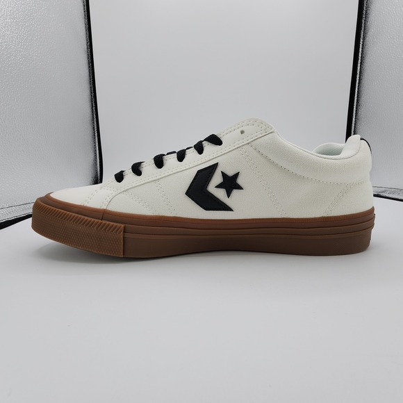 Converse Sport Casual Ox‎ Shoes Mens 10 White Black Low Sneakers NEW PLS READ - Picture 4 of 11